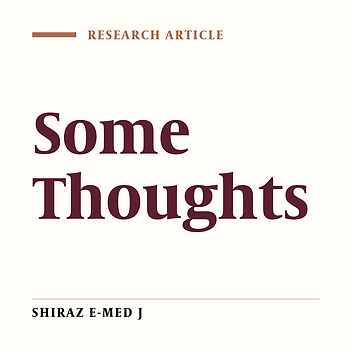 The Medical Education Scenario in India - Some Thoughts