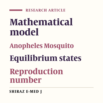 A Mathematical Model to Break the Life Cycle of Anopheles Mosquito.