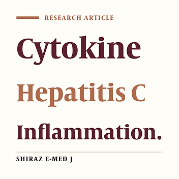 Th1 Cytokine Profiles in Hepatitis C Virus Infected Patients and  Their Contribution to Inflammatory Responses