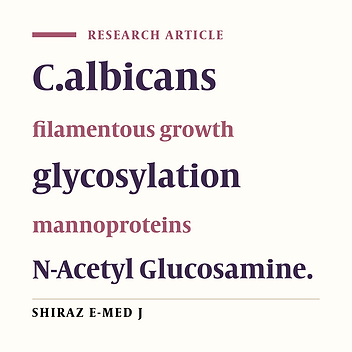 Role of N-Acetylglucosamine in Ca2+ and Mg2+ ions- regulated Fila- mentous Growth and Protein Glycosylation in C. albicans