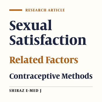 The Sexual Satisfaction and Related Factors in Ahvazi Women in 2015
