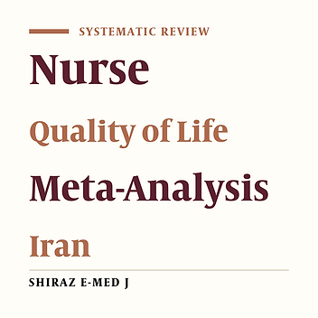 Health-Related Quality of Life Measured by SF-36 in Iranian Nurses: A Systematic Review and Meta-Analysis
