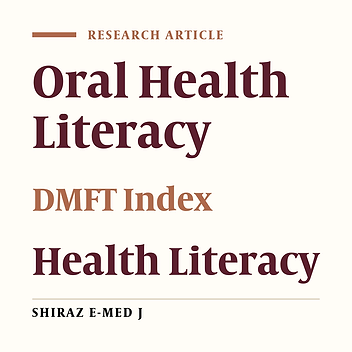 Health Literacy and Its Determinants in Adult Patients Referred to Dental Clinics: A Cross Sectional Study in Mashhad, Iran