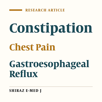 Treatment of Constipation in Children with Idiopathic Chest Pain and Constipation Could Resolve Their Chest Pain