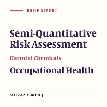 Semi-Quantitative Risk Assessment of Occupational Exposure to Hazardous Chemicals in Health Center Laboratories (Case Study)