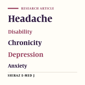 Predictive Factors for Disability in Patients with Acute and Chronic Headache