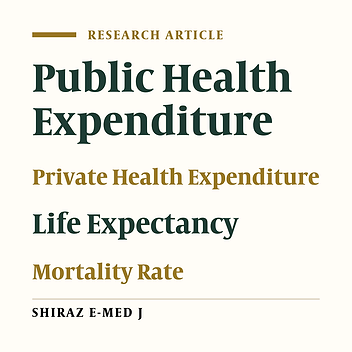 The Effects of Health Expenditure on Health Outcomes Based on the Classification of Public Health Expenditure: A Panel Data Approach