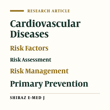 Estimating the Frequency of Risk Factors and the 10-Year Risk of Developing Cardiovascular Diseases in Middle-aged Population in Kerman, Iran