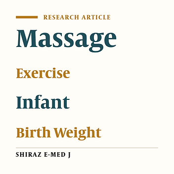 The Effects of Massage Therapy with or without Physical Exercises on the Weight of Premature Infants Admitted to the Neonatal Intensive Care Unit: A Randomized Clinical Trial