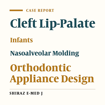 Nasal Elevation: A Case Report of a New Approach in Orthopedic Treatment of Infants Suffering from Cleft Lip-Palate