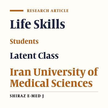 Application of Latent Class Modelling in Students' Life Skills: The Case of Iran University of Medical Sciences