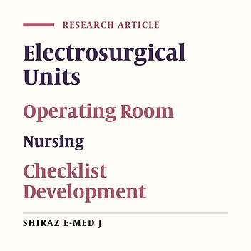 Application of Electrosurgical Units by Operating Room Personnel: Development and Psychometric Testing of an Instrument