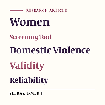 Psychometric Properties of HITS Screening Tool (Hurt, Insult, Threaten, Scream) in Detecting Intimate Partner Violence in Iranian Women
