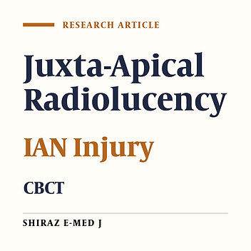 Evaluation of Juxta-Apical Radiolucency as a Risk Factor for Inferior Alveolar Nerve Damage: A Cone-Beam Computed Tomography (CBCT) Study