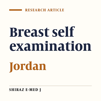 Breast Self-Examination among Female Nurses in Jordan