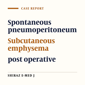 Asymptomatic Spontaneous Pneumoperitoneum