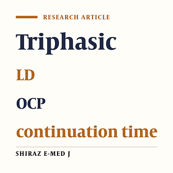 Probability of Continuation: With Triphasic and Monophasic (LD).