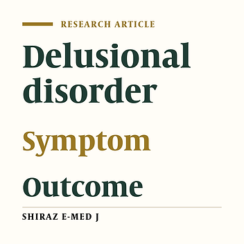 Delusional Disorder: Clinical and Demographic Features and Outcome