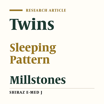 Twins Co- Bedding at Home, Parents’ Perspective, Sleeping Pattern and Developmental Millstones.