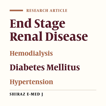 What is the Difference between Causes of ESRD in Iran and Developing Countries?