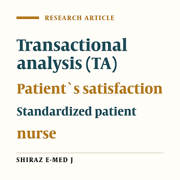 Effect of transactional analysis education to nurses on patient’s satisfaction