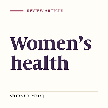 Women’s health in Iran; A review
