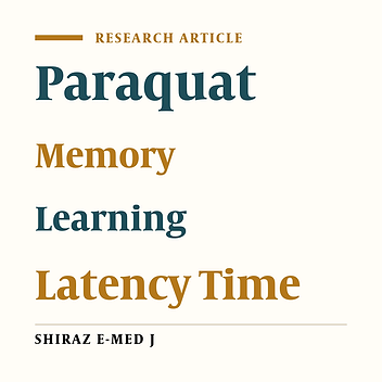 A Survey of the Effects of Diosmin on Learning and Memory Following the Use of Paraquat Herbicide Poisoning in a Model of Rats