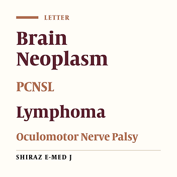 Oculomotor Nerve Palsy as a Rare Presentation of Large B-Cell Central Nervous System Lymphoma