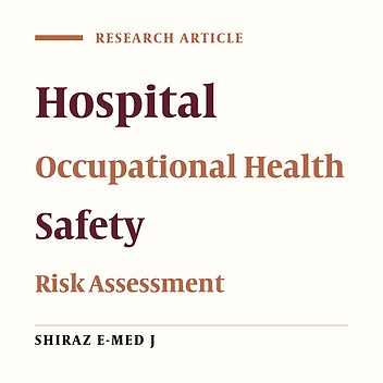 Development and Validation of HOSHRA Index for Occupational Safety and Health Risk Assessment in Hospitals
