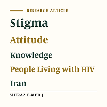 HIV-Related Knowledge and Stigma Among the General Population in the Southeast of Iran