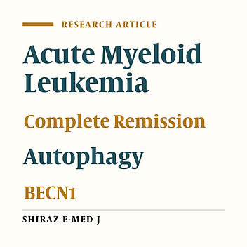 Evaluation of BECN1 Gene Expression in Remission-Induction Therapy of Acute Myeloid Leukemia