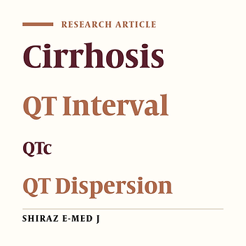 Diurnal Corrected QT Interval and QT Dispersion Variation in Non-alcoholic Cirrhotic Patients and Healthy Control: A Case-Control Study, Iran