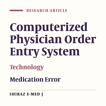 Clinical Staff Attitude Toward the Computerized Physician Order Entry System in Cardiac Care Unit Based on a Model by the Name of “Technology Acceptance Model in Health Care Centers of Iran”