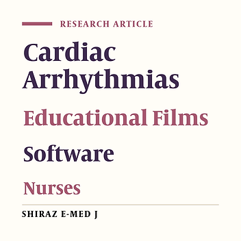 Teaching Cardiac Arrhythmias Using Educational Videos and Simulator Software in Nurses: An Educational Interventional Study