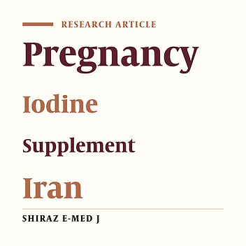 Is It Necessary to Recommend Iodine Supplement to Pregnant Women Living in Areas with Adequate Iodine Intake?