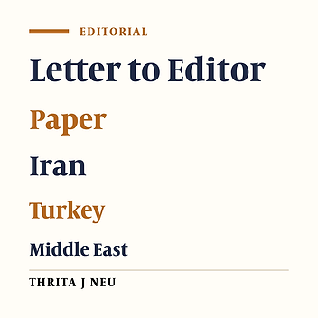 Letter to Editor Articles in Iran: An Index for Critical Paper Reading