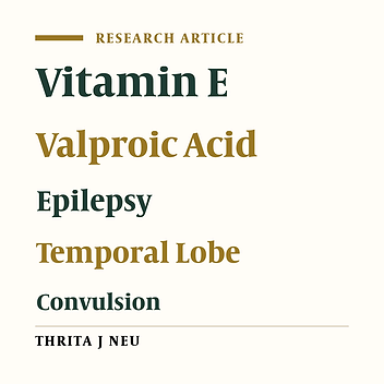 Antiepileptic Effect of Vitamin E on Kainic Acid-induced Temporal Lobe Epilepsy in Rats