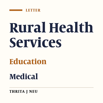 The Use of Rural Health Centers as Rural Education Centers: A New Direction for Medical Education in Developing Countries