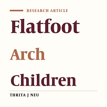 Comparison of Arch Index of flat foot and healthy foot in pre-school children