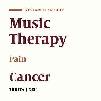 Music Therapy Reduces the Intensity of Pain Among Patients With Cancer