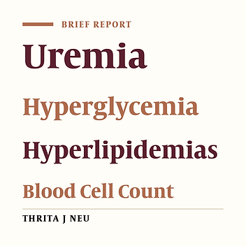 Biochemical Interfering Factors and Blood Cells Indices