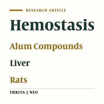 Alum in Controlling Hepatic Bleeding: An Animal Model Study
