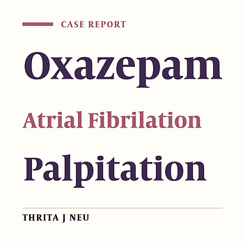 Abrupt Palpitation Following Taking Regular Doses of Oxazepam: A Rare Case Report