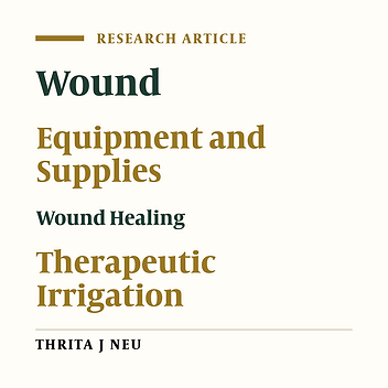 Safe Irrigator Syringe: One Step Forward in Wound Cleansing