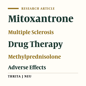 Preliminary Evidence-Based Pharmacotherapy of Mitoxantrone for Multiple Sclerosis in an Iranian Population