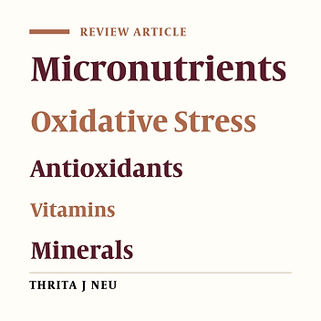 Association of Micronutrient Intakes With Female Infertility: Review of Recent Evidence