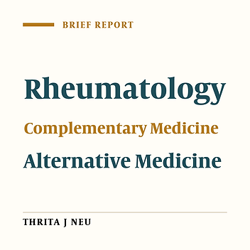The Use of Complementary and Alternative Medicine in Patients Referring to Shiraz Rheumatology Clinics in 2013 - 2014
