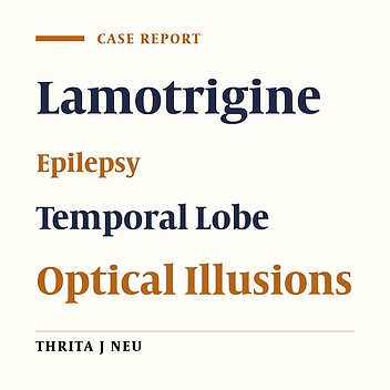 Reporting a Remarkable Visual Illusion Due to Temporal Lobe Epilepsy and an Unusual Response to Lamotrigine