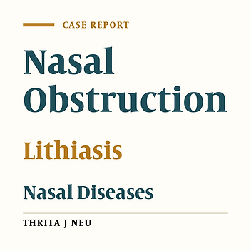 Rhinolith in a 13-Year-Old Boy: a Case Report of a Rare Condition