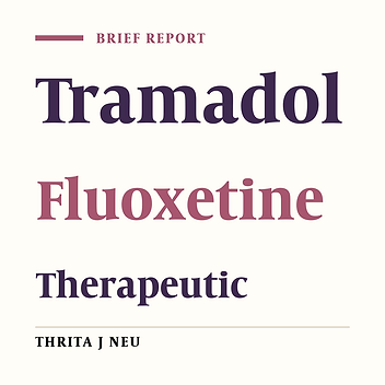 The Therapeutic Effects of Tramadol and Fluoxetine in Premature Ejaculation: A Randomized Clinical Trial